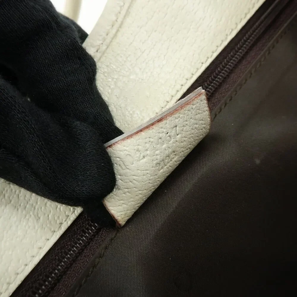 Gucci Jackie Canvas & Leather Hobo Bag Beige